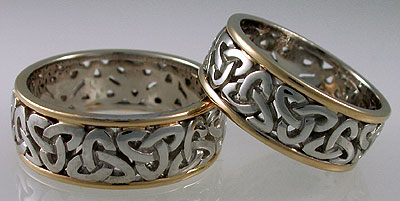 trinity knot wedding bands
