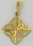 14k quad trinity knot pendant by Seawear.com