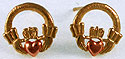 claddagh hands earrings