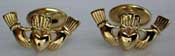 gold claddagah cuff links