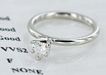 Claddagh engagement ring VVS/F