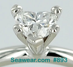 Heart shaped diamond VVS/F