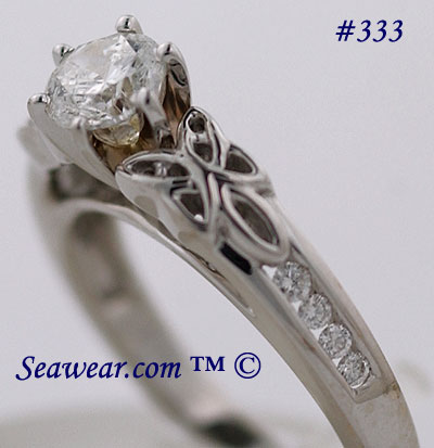 Celtic engagement rng with .70ct SI G diamond