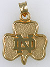 university of notre dame shamrock pendant