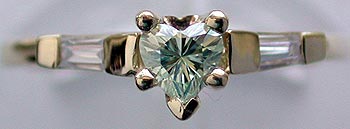 heart shaped moissanite