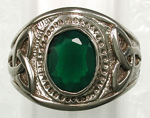white gold celtic fraternity ring
