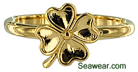 four leaf clover ring