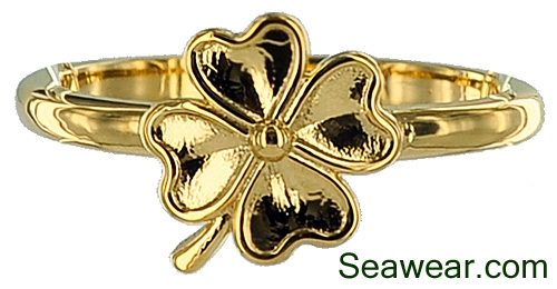 four leaf clover ring