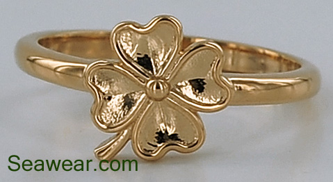 four leaf clover ring