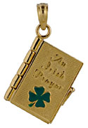 14kt Irish Prayer Book charm