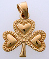 14k shamrock necklace jewelry pendant