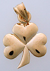 small 14kt gold shamrock