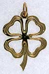 irish lucky shamrock charm