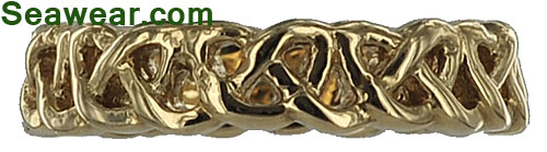 Celtic love knot wedding ring