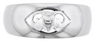 14kt white gold Claddagh wedding ring