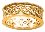 ladies 8mm celtic weave ring