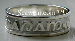 white gold gaelic ring