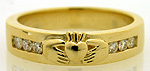 mens gold diamond wedding ring