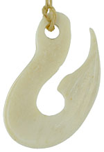 whale bone carved fish hook