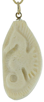mammoth ivory carved seahorse