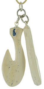 blue mammoth ivory fish hooks