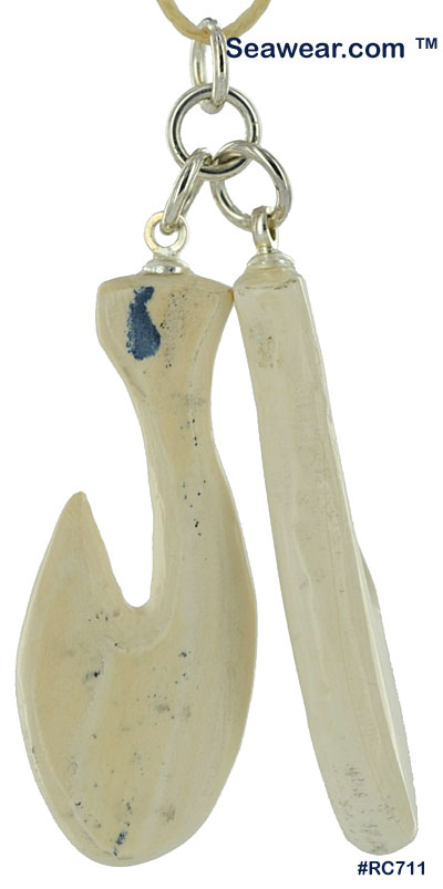 Hand Carved Ivory Fish Hook Necklaces - Best Buy Online - Melton Tackle