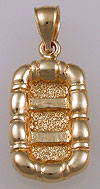 14k gold life raft charm