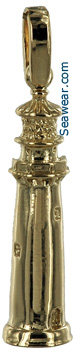 14kt gold Jupiter FL lighthouse necklace pendant