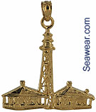 14kt sanidbel lighthous pendant