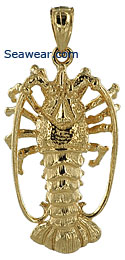 Florida Keyes spiney lobster pendant