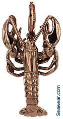 14kt rose gold Maine lobster