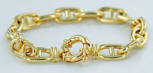 anchor link bracelet with large 20x10 solid links