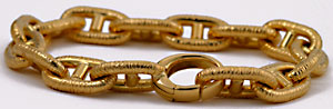 18kt mariner anchor link bracelet