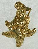 mermaid starfish jewelry pendant