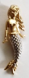 14kt gold mermaid necklace pendant