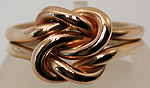 14kt gold True Lovers knot ring by Seawear