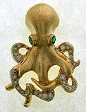 octopus necklace pendant