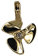 smaller diamond propeller jewerly necklace