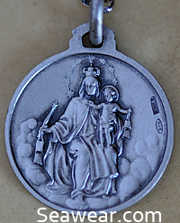 Carmine Scapolare medal with Madonna Lade of Mount Carmel