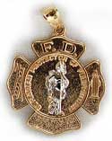 St Florians firefighters medal cross