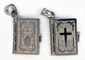 Jewel Tie Sterling Silver & 24k Gold 12mm x 21mm plated INRI Crucifix Cross Pendant Charm