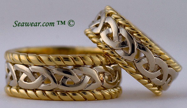 Celtic sailor wedding bands