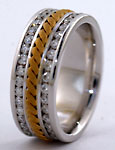 1 1/2 carats diamond nautical wedding ring