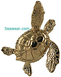 green sea turtle jewelry pendant