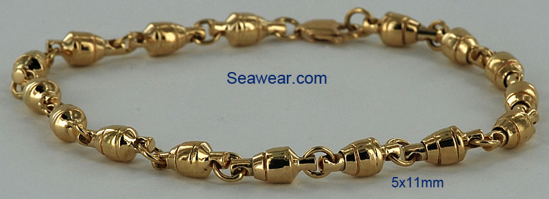 Tournament Fishing Swivel Chain Necklace or Bracelet- Top Seller