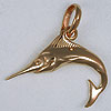 Seawear 14kt blue marlin jewelry charm