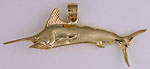 14k marlin jewelry charm