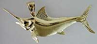 fighting marlin pendant