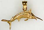 large marlin jewelry charm