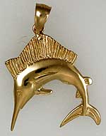 large sailfish jewelry charm